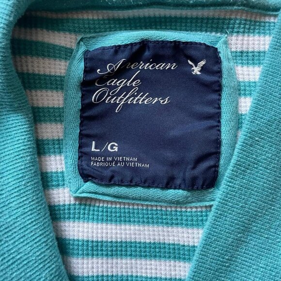 Y2K Striped American Eagle Outfitters Long Sleeve Top - Picture 5 of 8